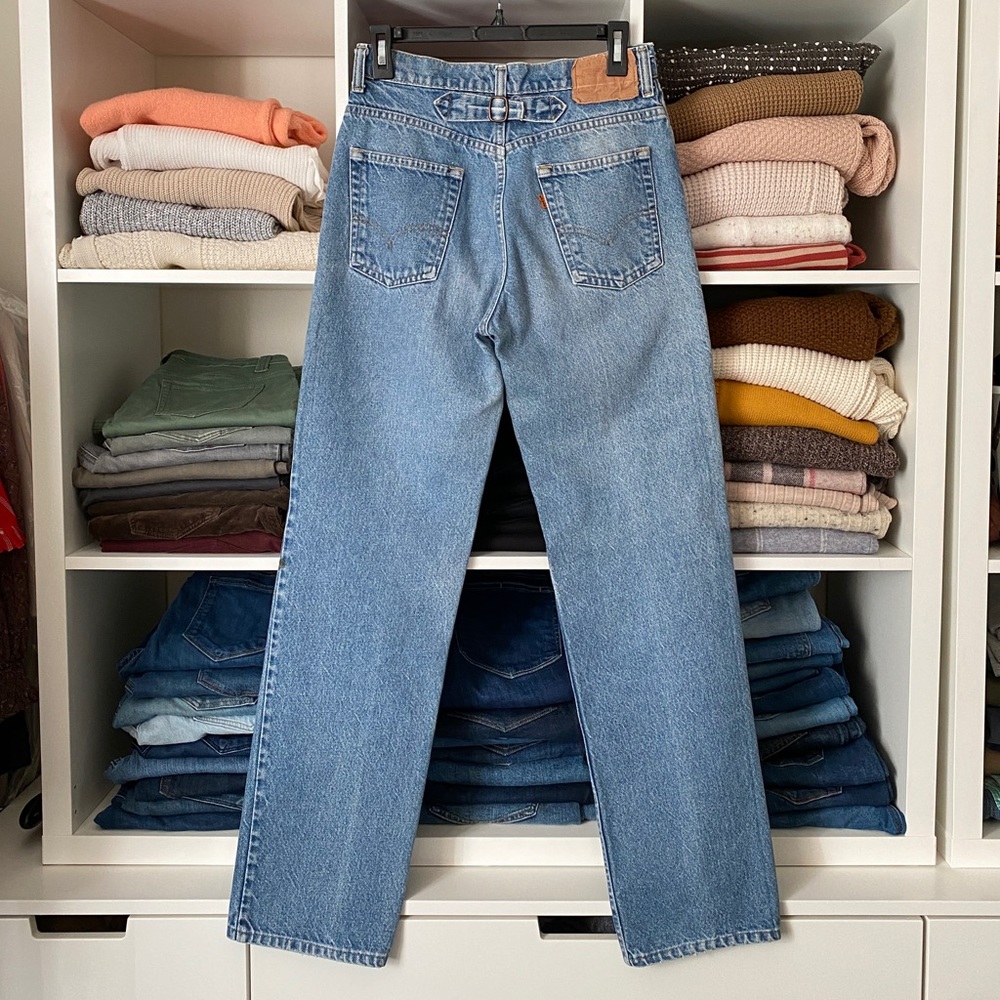 1970’s Levi’s 502 Orange Tab Buckleback Jeans